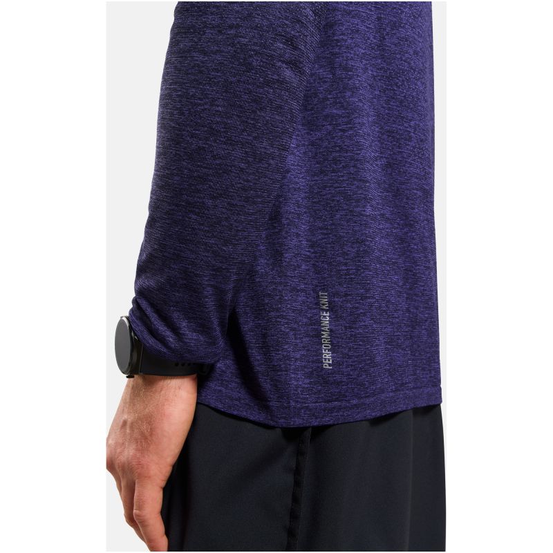 Men's Odlo ESSENTIAL SEAMLESS Crew-Neck Long-Sleeve T-Shirt, Blue