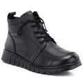 Comfortable black women's leather ankle boots T.Sokolski OL67-1