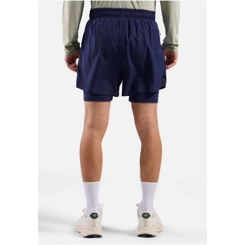 Men's Odlo ZEROWEIGHT 5 INCH 2-in-1 shorts, navy