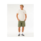 Men's RIP CURL Vaporcool Search 3 Stacks Tee White