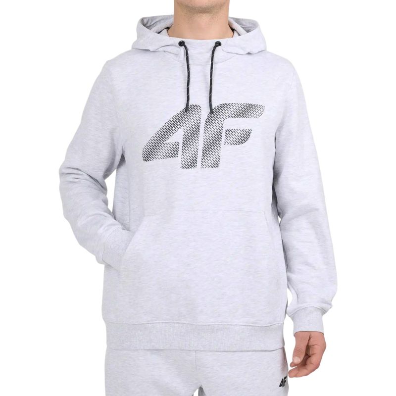 Men's sweatshirt 4F M2548 cool light gray melange 4FWMM00TSWSM2548 27M