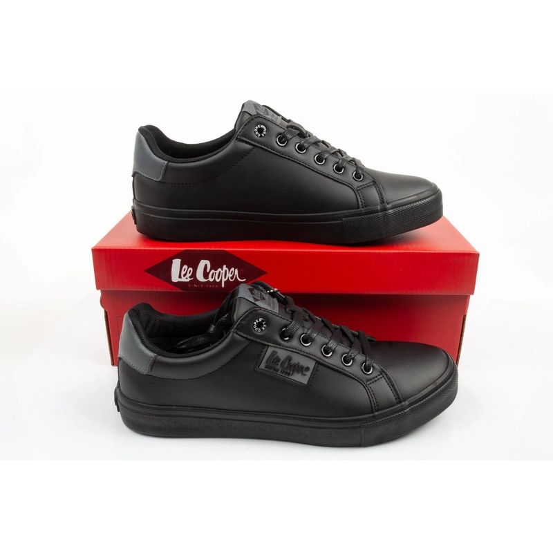 Lee Cooper men's sports shoes sneakers fashionable black comfortable