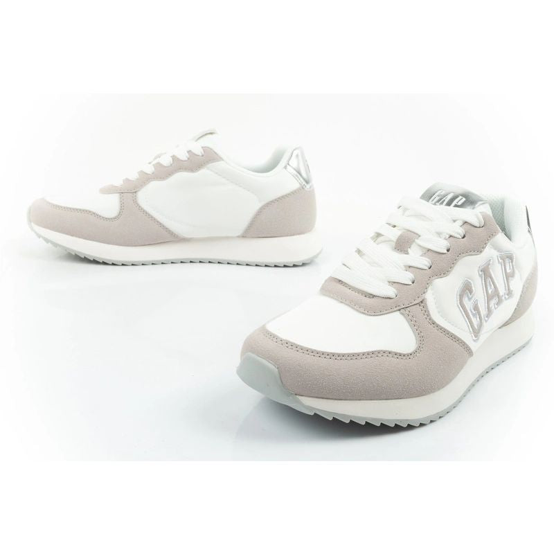 Gap women's sports shoes Nashville Arch Logo sneakers fashionable comfortable white beige Your Sports Performance