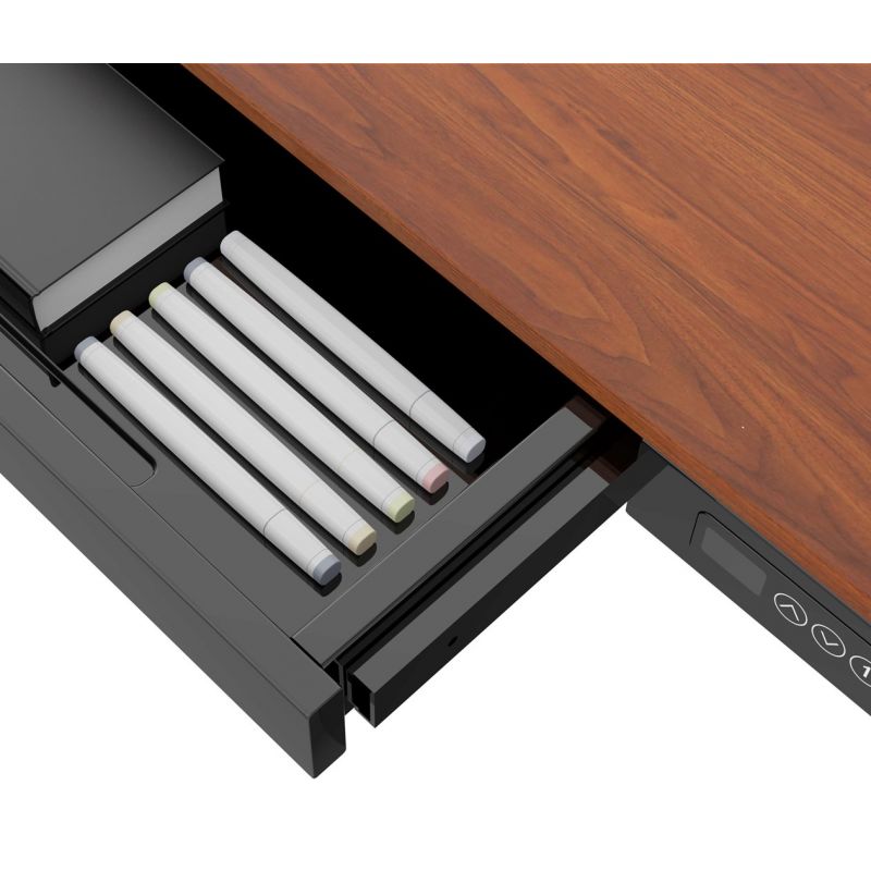 Urevo U1 Smart Walkingpad Treadmill + TUCKANO Electrically Adjustable Desk Black/Walnut In preparation Your Sports Performance