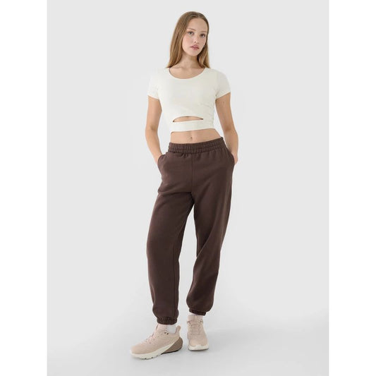 Women's crop top plain t-shirt 4F 4FRSS25TTSHF2695-11S *Kategoria tymczasowa Your Sports Performance