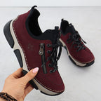 Comfortable women's burgundy shoes Rieker 45973-36 Footwear Your Sports Performance