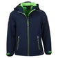 TrollKids Kids Trollfjord Jacket navy/light green softshell jacket with reflective elements (161-120) In preparation Your Sports Performance