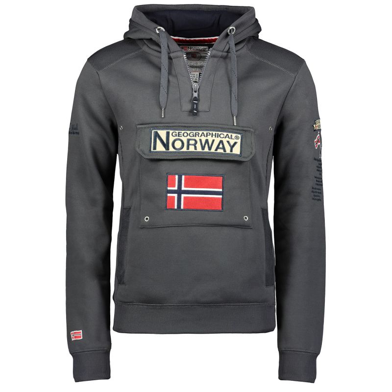 Geographical Norway Gymclass DB 100 M sweatshirt WU4190H-GN-DARKGREY Clothing/Outdoor/Geographical Norway Your Sports Performance