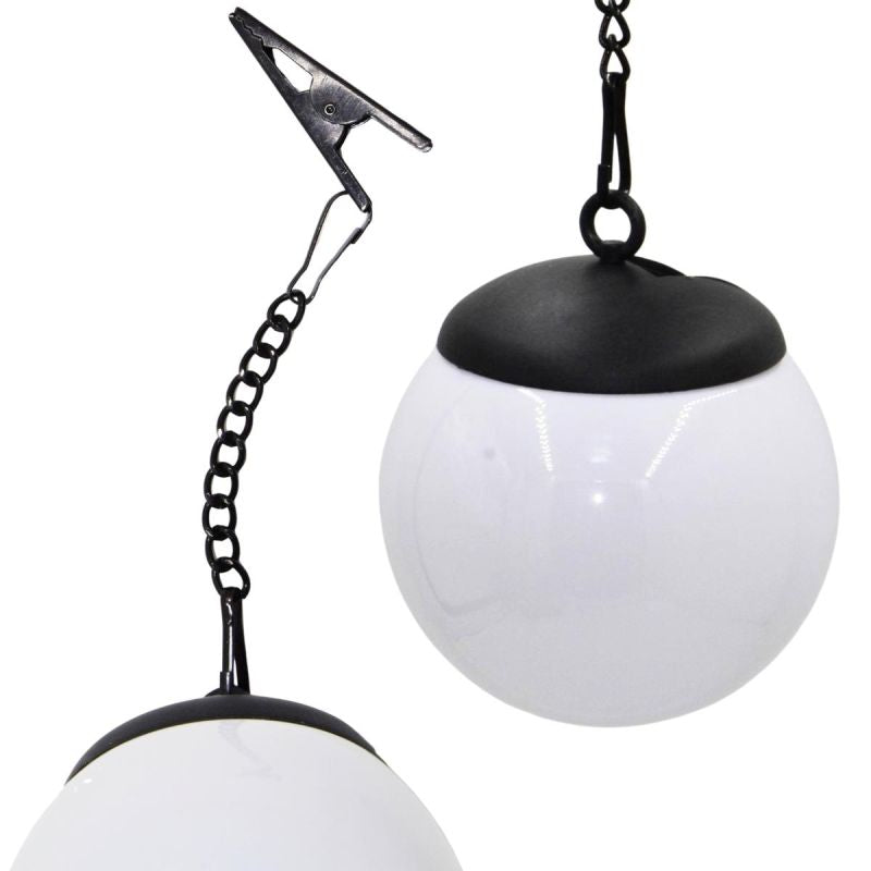 SOLAR LAMP PLASTIC BALL HANGING WITH CLIP 10X30CM SET OF 2 PCS Home and Garden/Lighting Your Sports Performance