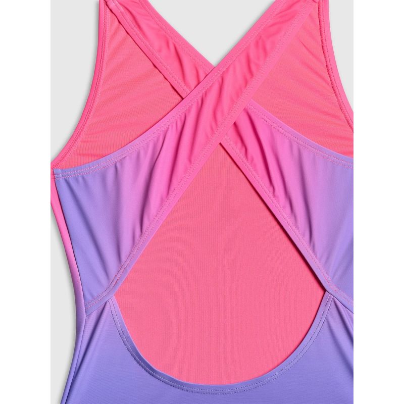 Girls' one-piece swimsuit 4F 4FJRSS26USWSF167-90A