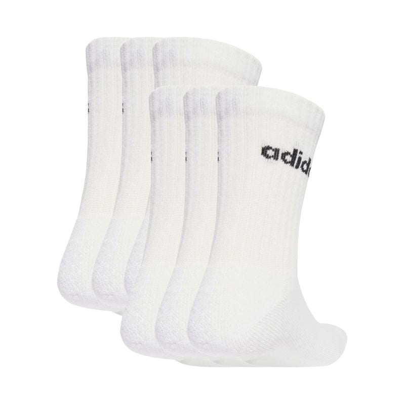 Adidas Linear Crew Socks Cushioned 6 Pairs JL6096 Clothing/Lifestyle/Socks Adidas