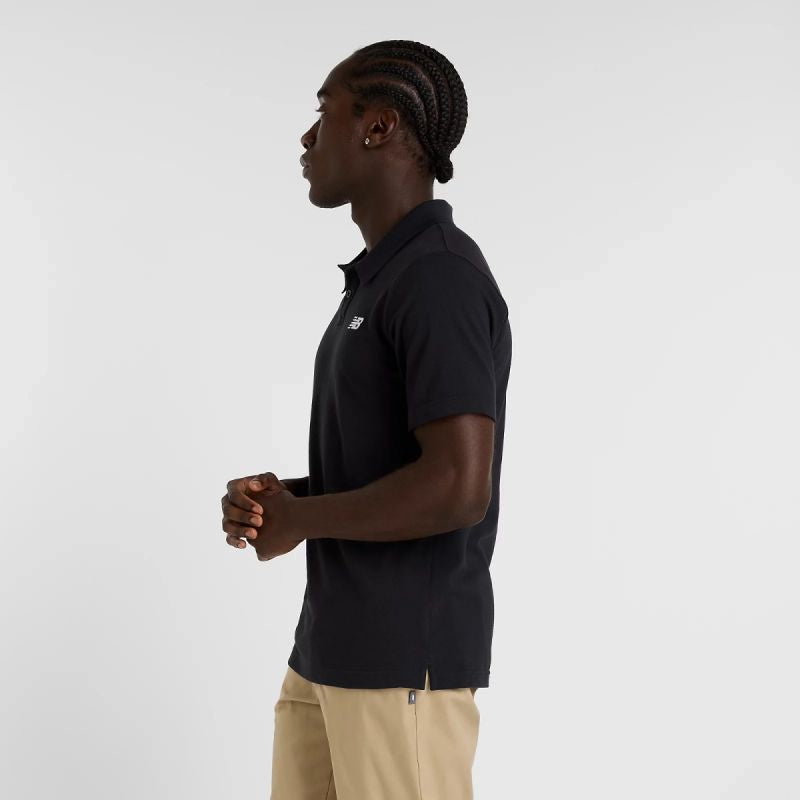 New Balance Cotton Pique Polo Shirt M MT51519BK Clothing/Lifestyle/T-shirts/New Balance New Balance