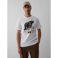 Men's regular printed T-shirt 4F 4FKAW26TTSHM4473-11S