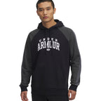 Men's Under Armour Rival Fleece Colorblock Hoodie Black 6003958 001 Clothing Your Sports Performance