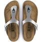Birkenstock Gizeh Birko-Flor silver regular wide women's flip-flops (0043851) Footwear/Lifestyle/Brinkenstock/Japonki Birkenstock