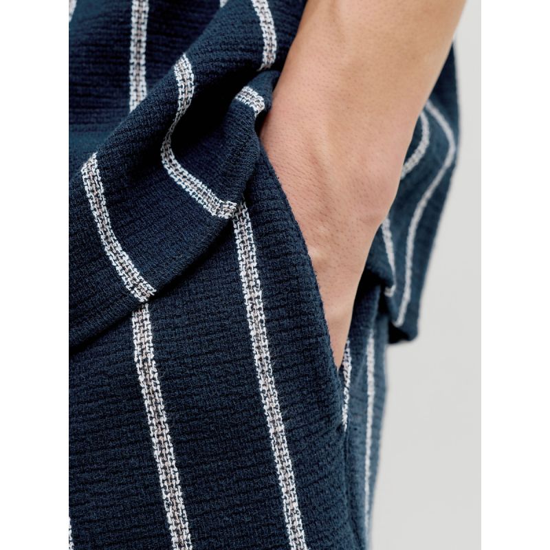 Jack&Jones men's striped shorts JPSTJAIDEN COBA STRIPE JOG SHORTS REG SN 12274413 SKY CAPTAIN/STRIPES Jack&Jones