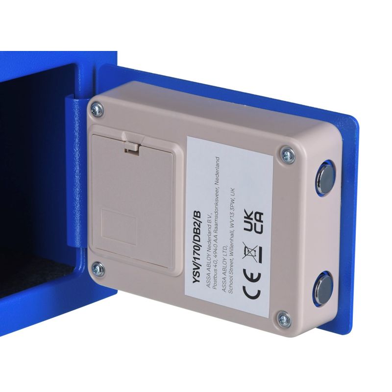 Yale Mini Electronic Safe Blue YSV mini blue basic safe In preparation Your Sports Performance