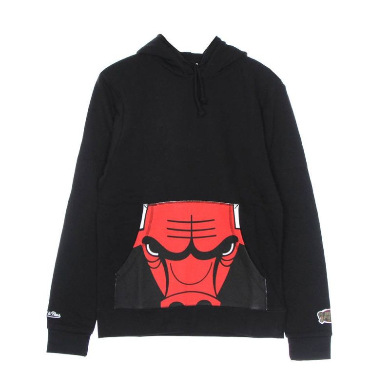 Mitchell & Ness NBA Cropped Logo Chicago Bulls Hoodie Black Odzież/Odzież na co dzień Your Sports Performance
