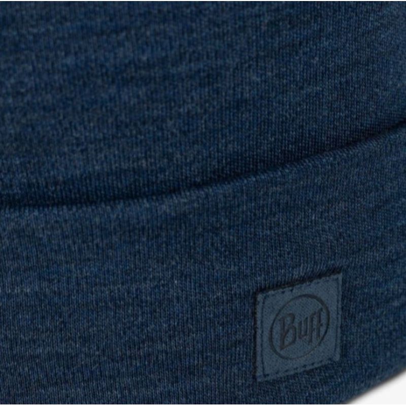 BUFF MERINO HEAVYWEIGHT BEANIE SOLID NIGHT BLUE Odzież militarna/Nakrycia głowy Your Sports Performance