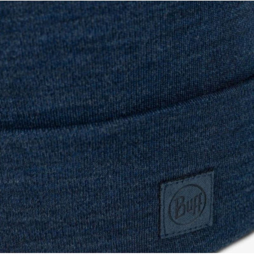 BUFF MERINO HEAVYWEIGHT BEANIE SOLID NIGHT BLUE Odzież militarna/Nakrycia głowy Your Sports Performance