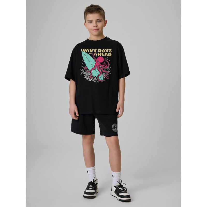 Boy's cotton T-shirt 4F 4FJRSS26TTSHM3904-20S