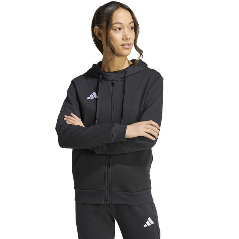 Women's adidas Entrada 26 Full Zip Hoodie Black KF5939 To be categorized Your Sports Performance