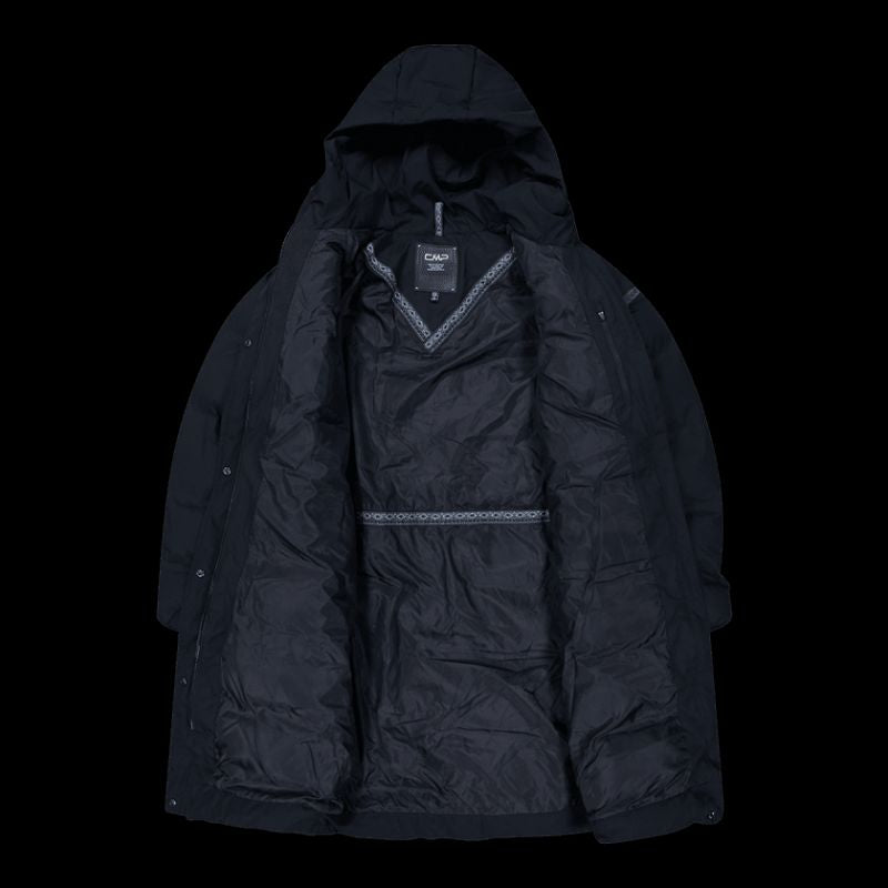 CMP women's winter coat with hood, waterproof, insulated, black (34K0096/N950) In preparation Your Sports Performance