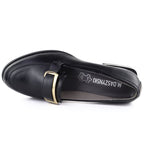 Women's black block heel shoes M. DASZYŃSKI SA267-2 M. Daszyński
