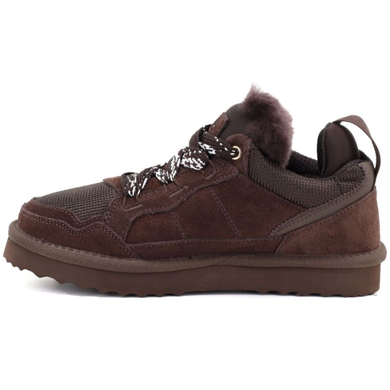 Women’s leather ankle boots, warm-lined shoes in chocolate brown Vinceza 102670