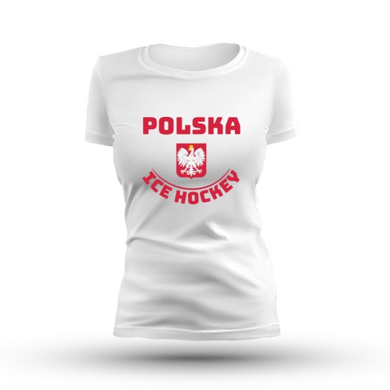 Ice Hockey Polska W SREBICEPLTS-RD-W T-shirt Clothing/Lifestyle/T-shirts/4F Your Sports Performance