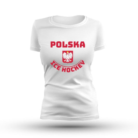 Ice Hockey Polska W SREBICEPLTS-RD-W T-shirt Clothing/Lifestyle/T-shirts/4F Your Sports Performance