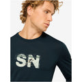 Men's SUPER.NATURAL M CROSS COUNTRY LOGO LS Long-Sleeve Shirt navy