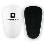 Proskary Mini white soccer shin guards Proskary
