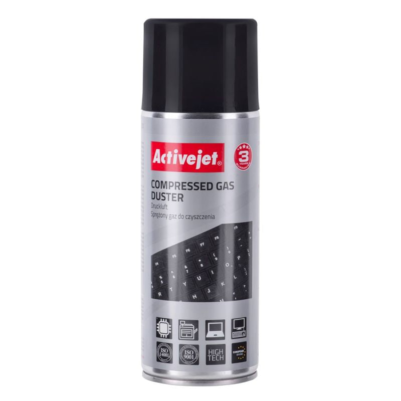 Activejet AOC-200 Compressed Air (400 ml) A must-have cleaning agent in every office. Designed for cleaning electronics, computers, laptops, smartphones, and printers. In preparation Your Sports Performance