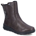 Rieker Z0074-25 comfortable brown waterproof women's ankle boots