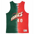 Mitchell & Ness NBA Seattle Supersonics Shawn Kemp Tie Dye Cotton Tank - TTNK3206-SSUYYSKEGNRD Koszulki NBA Your Sports Performance