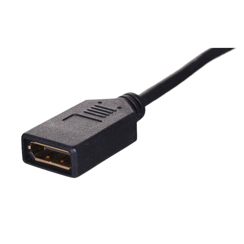 Lanberg AD-0003-BK adapter (Mini DisplayPort M - DisplayPort F; 0.10m; black) Kable i adaptery/Adaptery, przejściówki Your Sports Performance