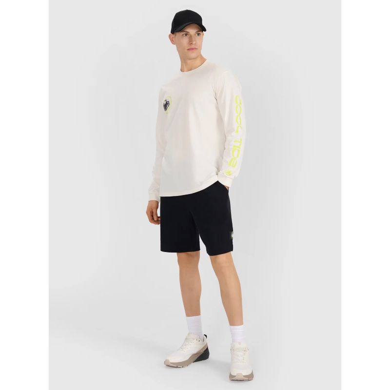 Men's longsleeve regular with print 4F 4FWSS25TLONM392-11S *Kategoria tymczasowa Your Sports Performance