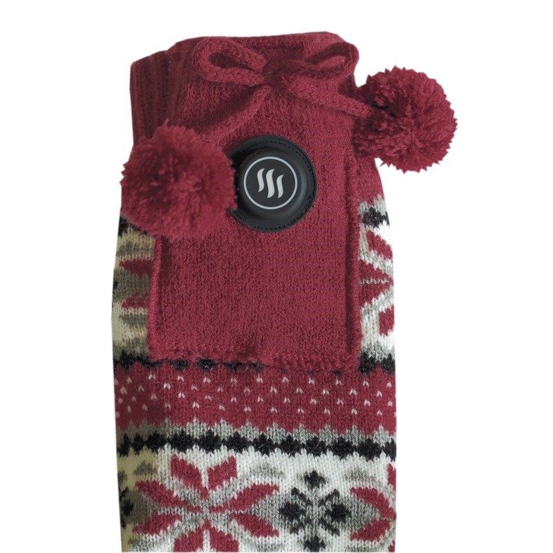 GLOVII HEATED SLIPPERS WITH SOCKS, SIZE 40-44, NORWEGIAN PATTERN, BATTERIES AND CHARGING CABLE INCLUDED, GQ5L Footwear Your Sports Performance