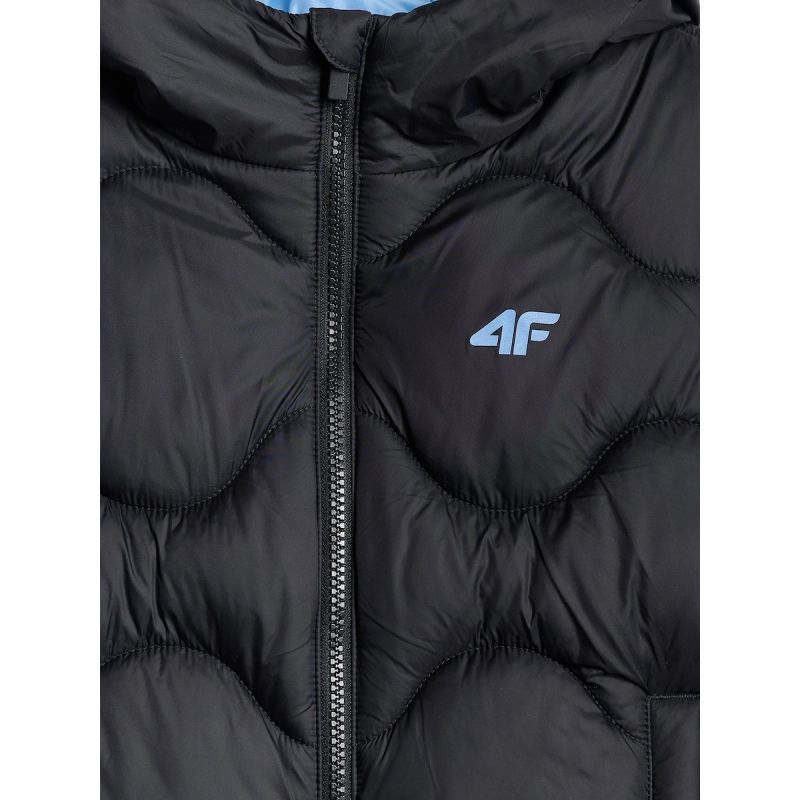 Girls' hooded vest 4F 4FJRSS26TVJAF355-20S