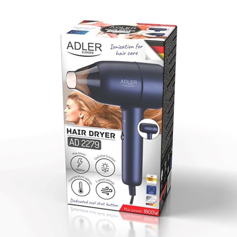 ADLER AD 2279b blue hair dryer AGD - Produkty/Suszarki do włosów Your Sports Performance