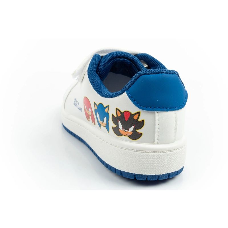 Leomil children's sports shoes Sonic sneakers lightweight with velcro white Leomil