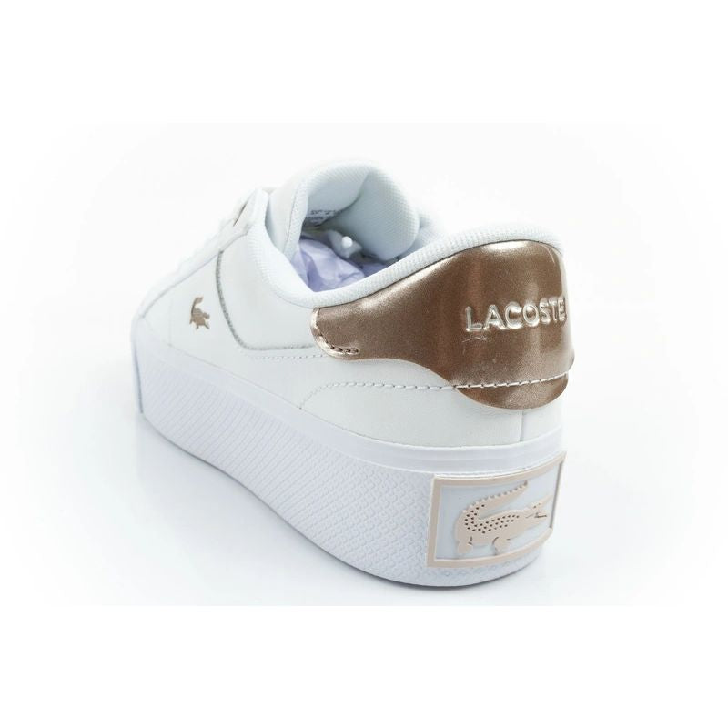 Lacoste women's sports shoes Ziane Platform 126 sneakers white fashionable Lacoste