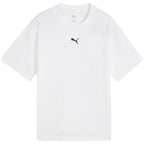 Puma Ess Centered Cat Logo Boxy Tee for Kids White 685131 02