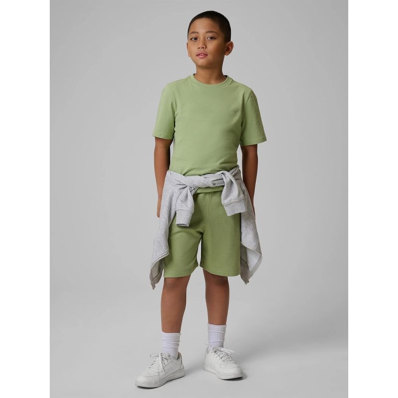 Boy's regular plain T-shirt 4F 4FJRSS26TTSHM3598-47S 4f