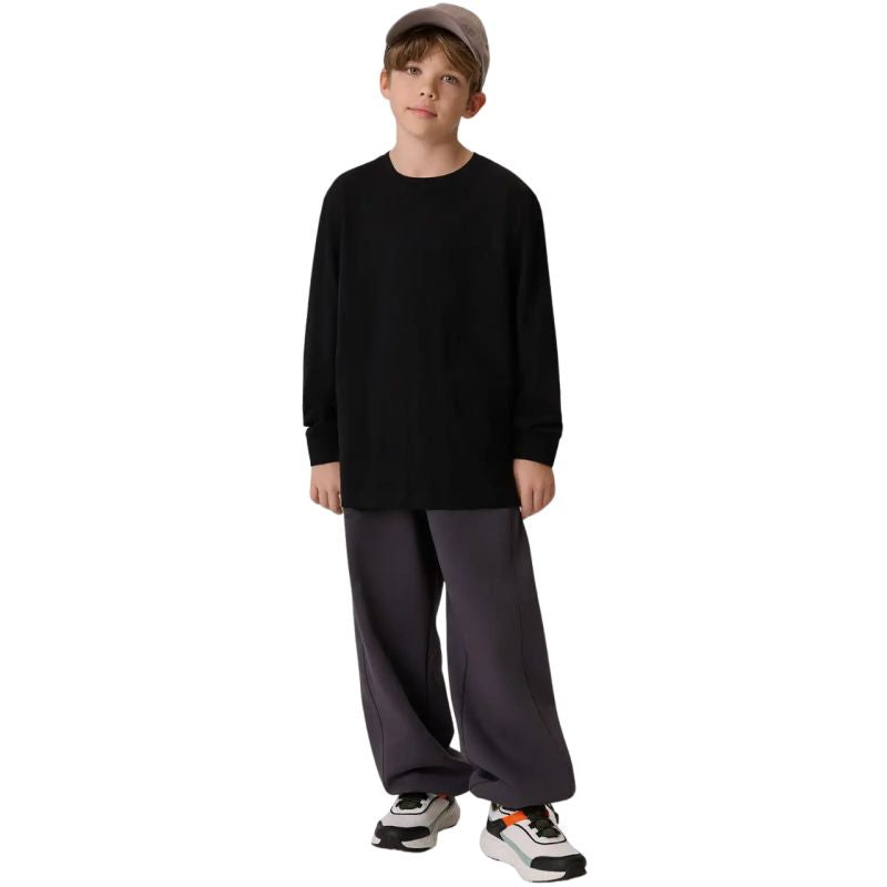 Boy's longsleeve t-shirt 4F M459 deep black 4FJWMM00TLONM459 20S