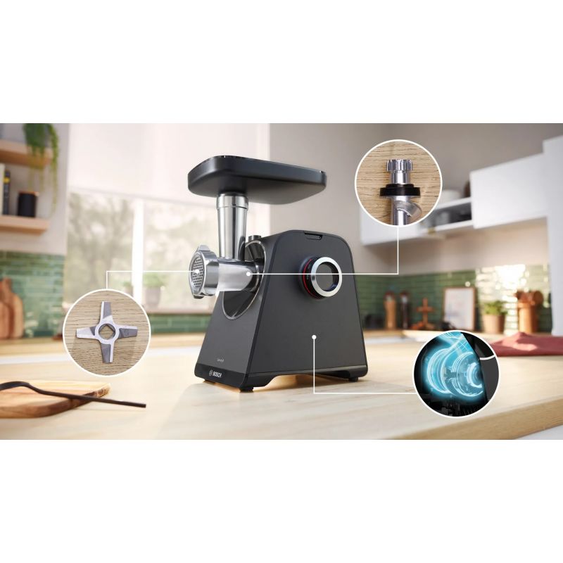 Bosch Series 4 MFWS450B Meat Grinder (1900W; black) AGD - Produkty/Maszynki do mielenia Your Sports Performance