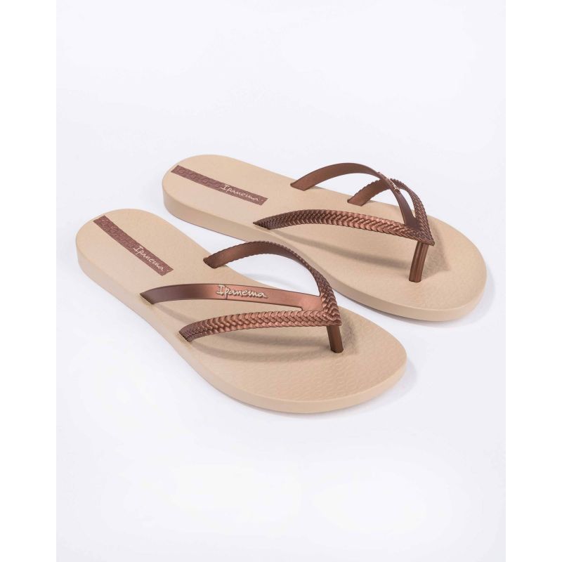 Ipanema Bossa Fem women's summer beach flip-flops beige (82067-21975) In preparation Your Sports Performance