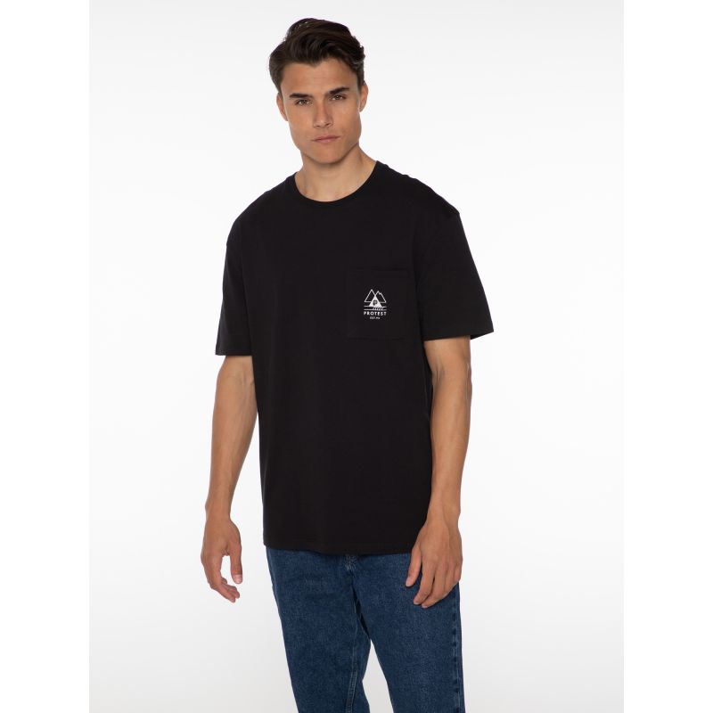 PROTEST Isiah men's black T-shirt