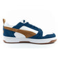 Puma Rebound v6 men's sports sneakers fashionable comfortable white navy brown Puma